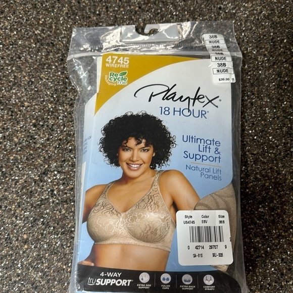 NIP Playtex 38 B 18 Hour Ultimate Lift & Support Wireless Full Coverage BRA - Picture 1 of 8